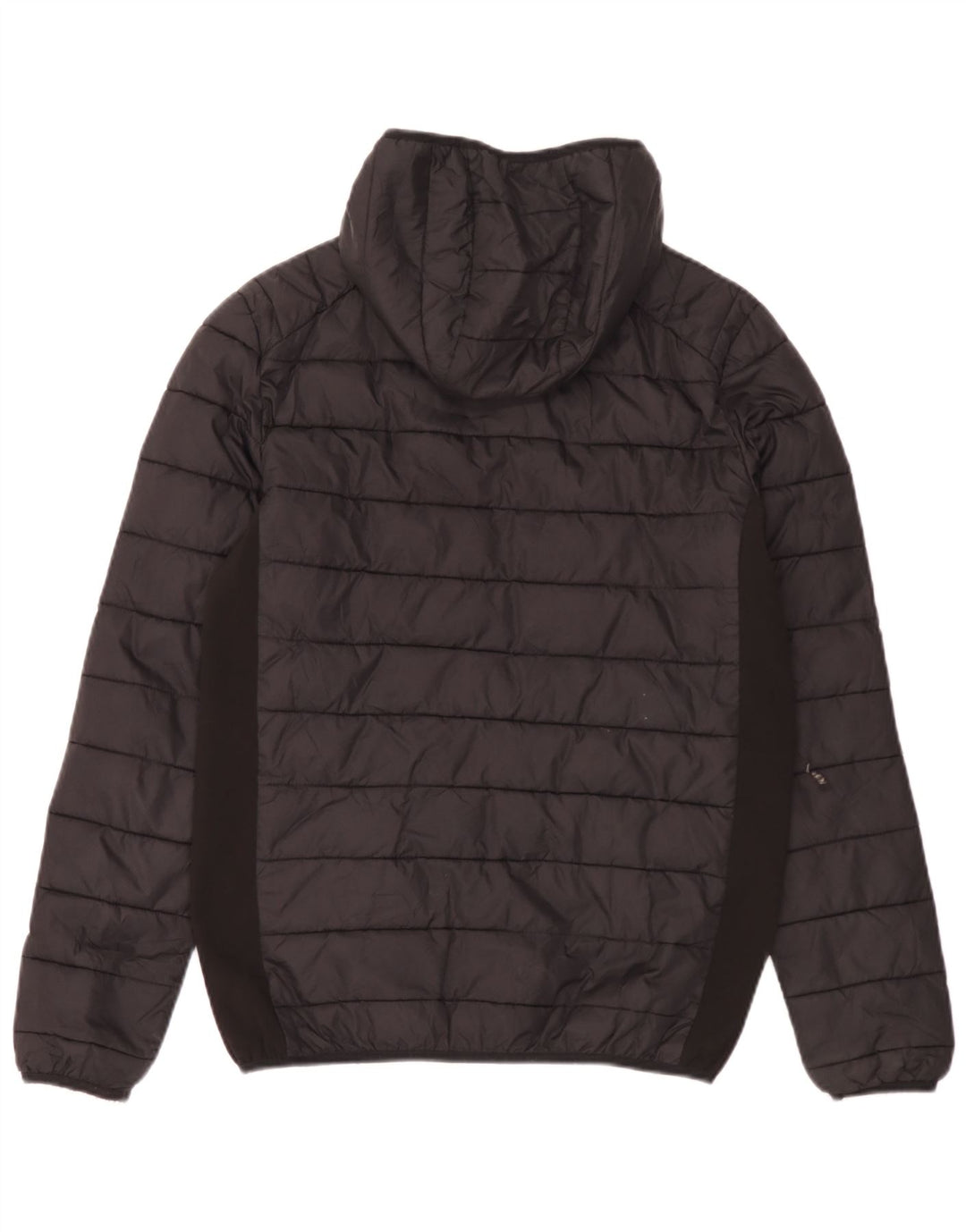 Ellesse Veste matelassée à capuche pour homme UK 36 Small Noir Nylon