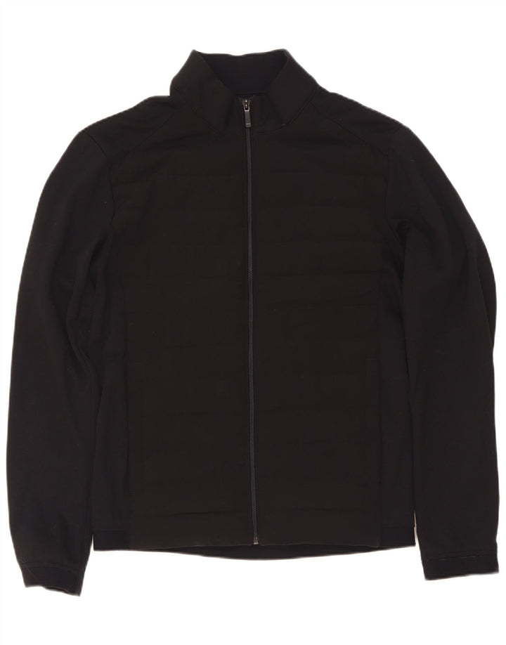 Zara Veste de survêtement pour homme en nylon noir moyen
