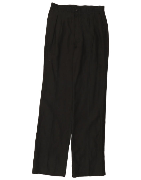 Pantalon Chino Pegged Vintage Homme W30 L36 Viscose Noir