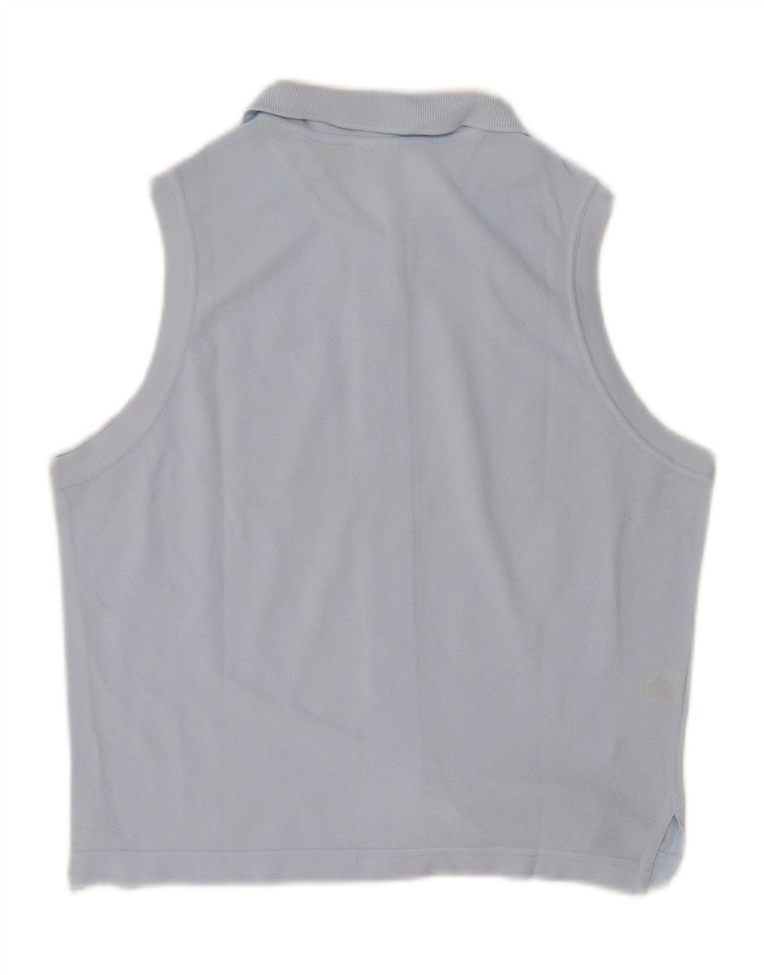 Lacoste Femme Chemise sans manches Blouse Taille 44 Grand Bleu Coton