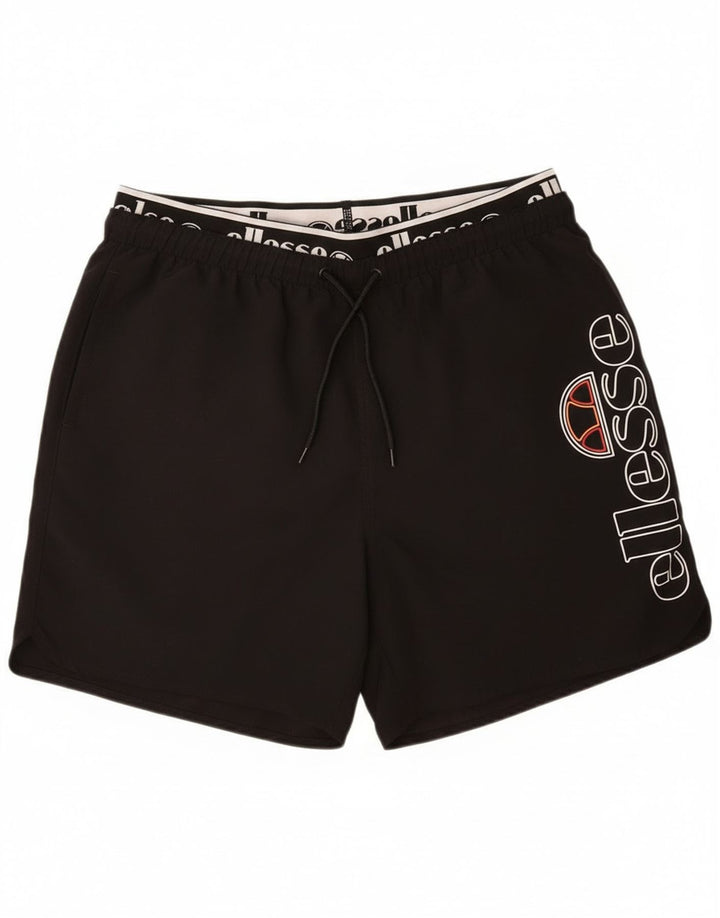Ellesse Short de bain graphique homme grand noir polyester