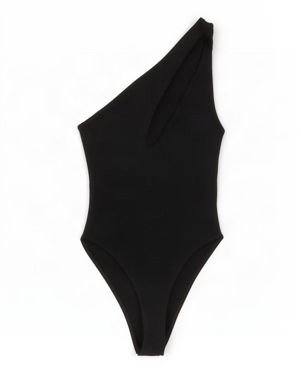 Zara Body Femme UK 8 Petit Coton Noir