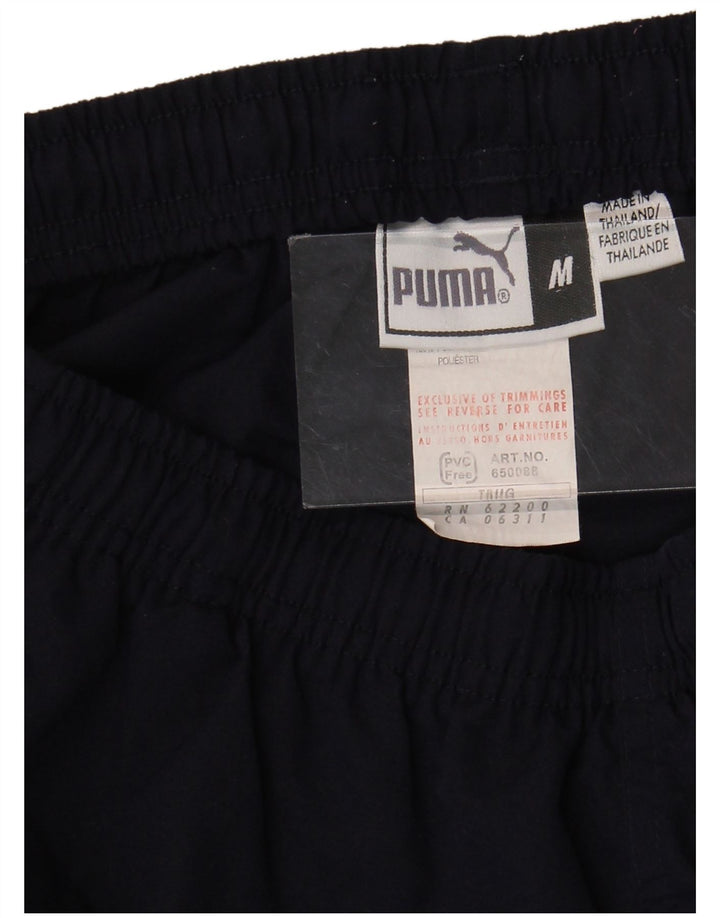 PUMA Short de Sport Homme Bleu Marine Moyen Polyester Colorblock