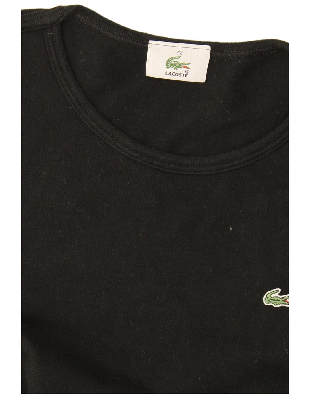 Lacoste T-Shirt Femme Top Taille 42 Grand Noir