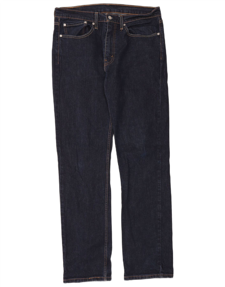 Levi's Jean Droit 514 Homme W34 L34 Bleu Marine Coton