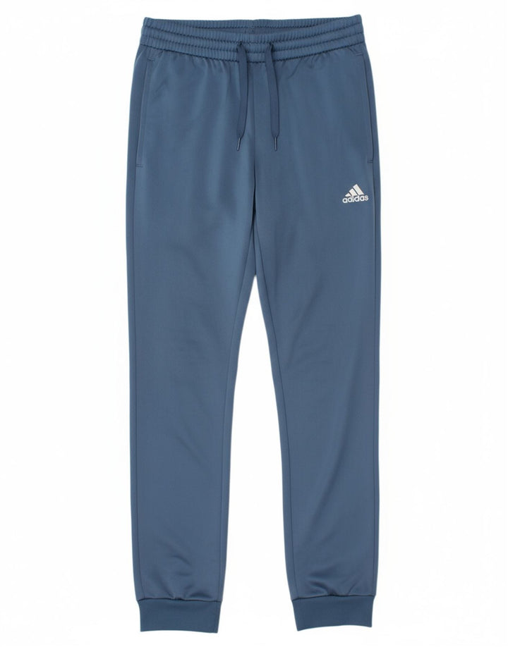 ADIDAS Mens Graphic Tracksuit Trousers Joggers Medium  Blue Polyester