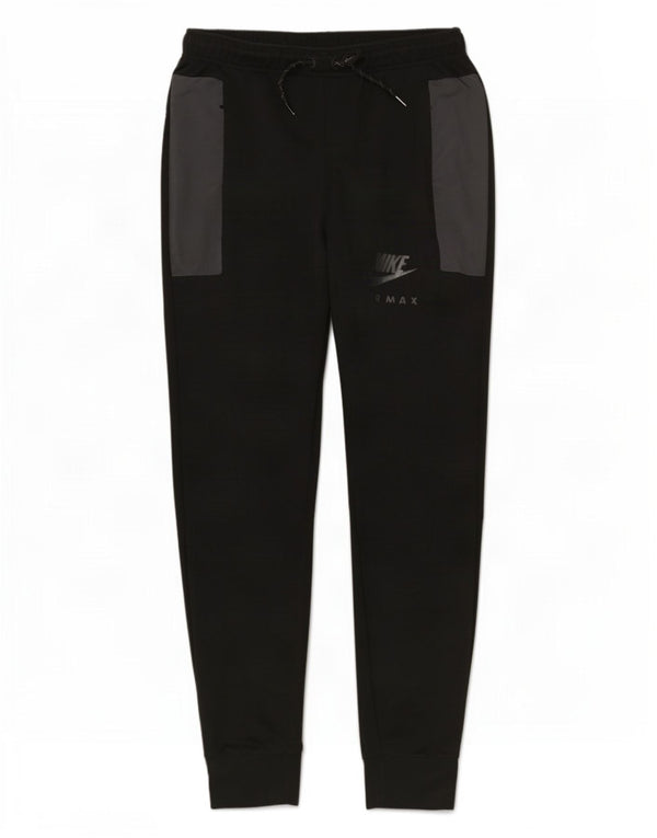 Nike Pantalon de survêtement pour homme Pantalon de jogging Large Noir Colorblock Polyester