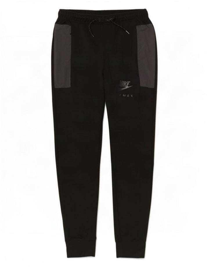 Nike Pantalon de survêtement pour homme Pantalon de jogging Large Noir Colorblock Polyester