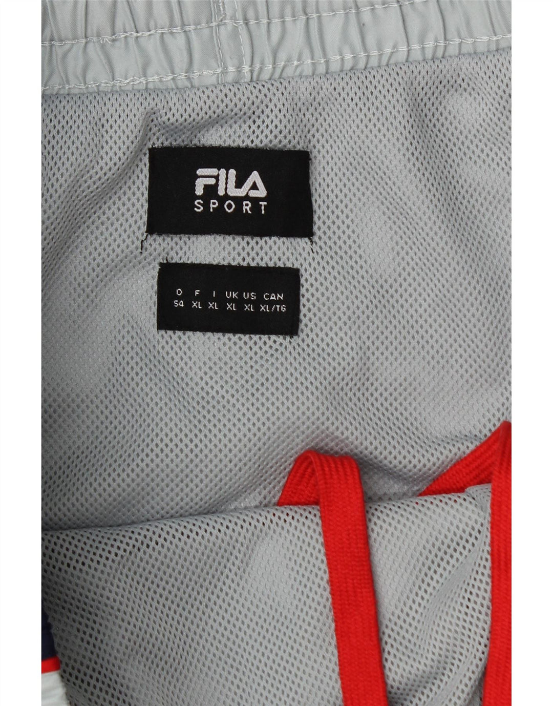 Fila Short de Bain Homme XL Gris Colorblock Polyester