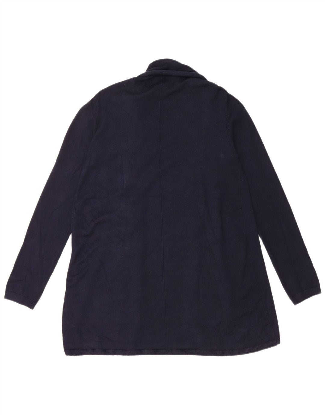 Zara Womens Open Cardigan Sweater UK 14 Large Bleu Marine