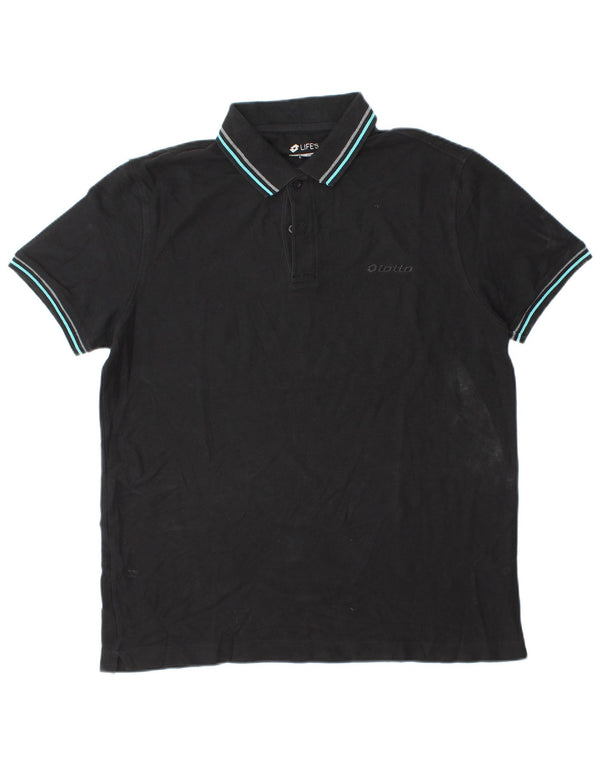 LOTTO Polo Life's Homme Grand Noir Coton