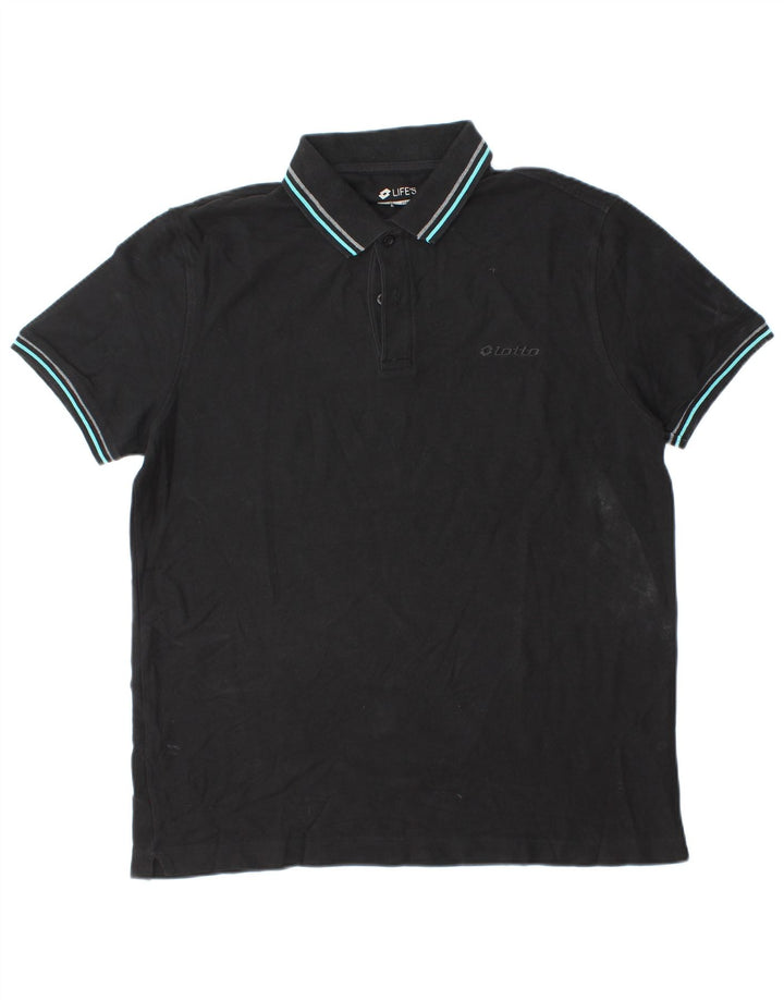 LOTTO Polo Life's Homme Grand Noir Coton