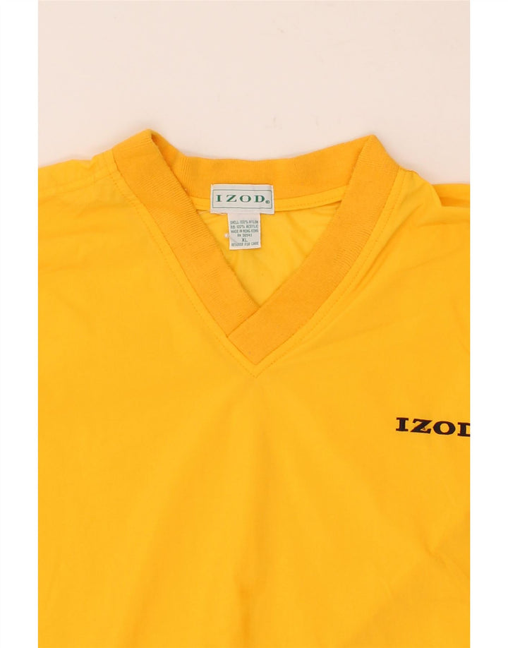 IZOD Mens Pullover Tracksuit Top XL Yellow Polyester Vintage Izod and Second-Hand Izod from Messina Hembry 