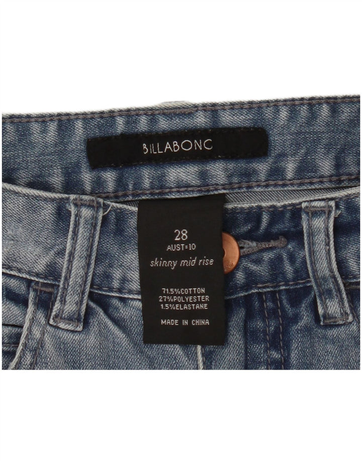 BILLABONG Jean skinny taille mi-haute W28 L29 bleu coton
