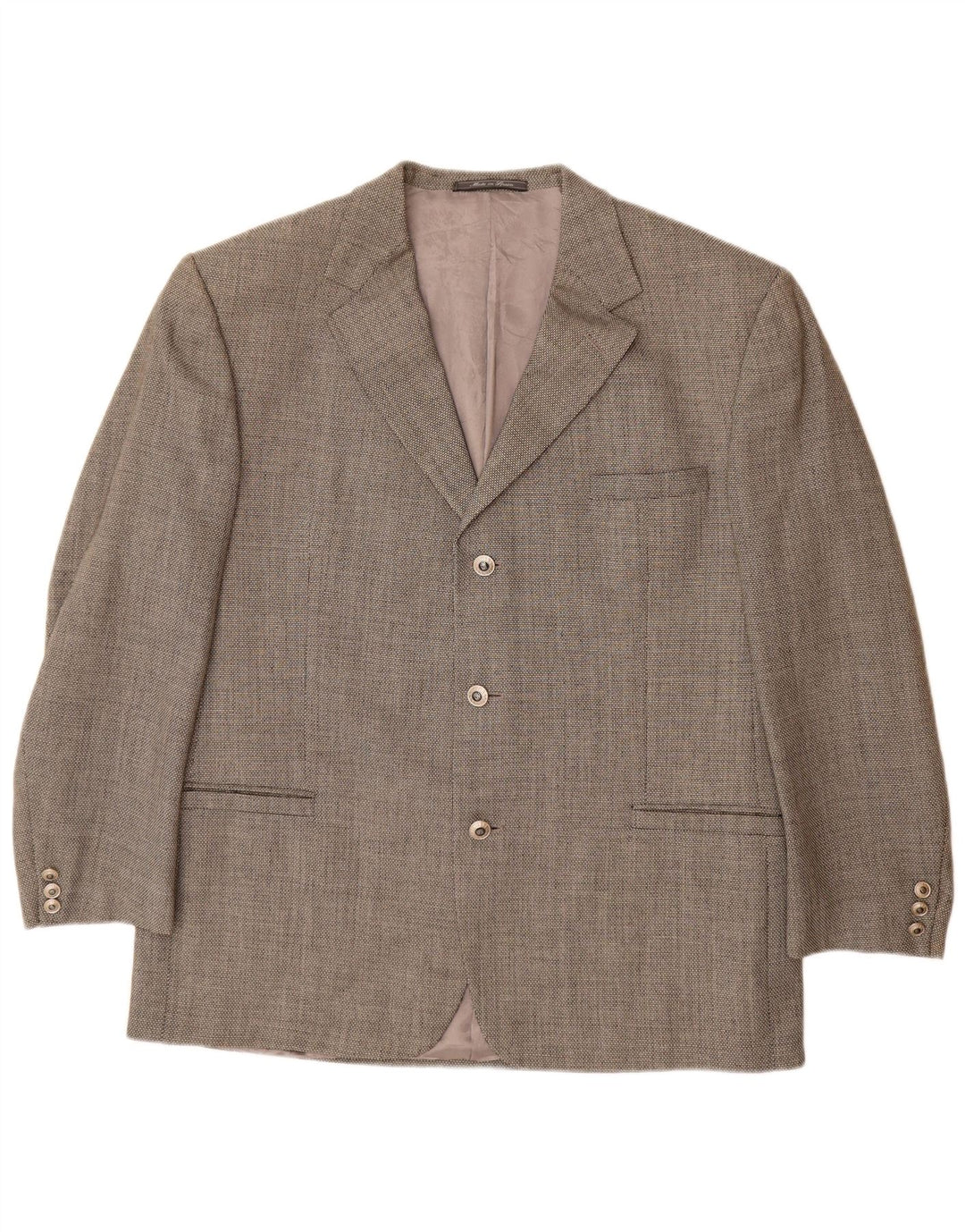 VERSACE Veste blazer à 3 boutons pour homme UK 42 XL Gris Laine