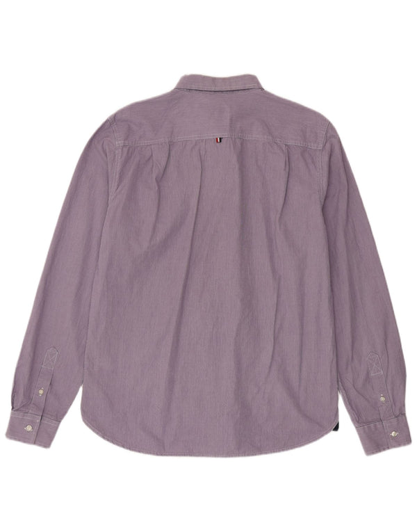 Superdry Chemise Homme XL Violet Pinstripe Cotton