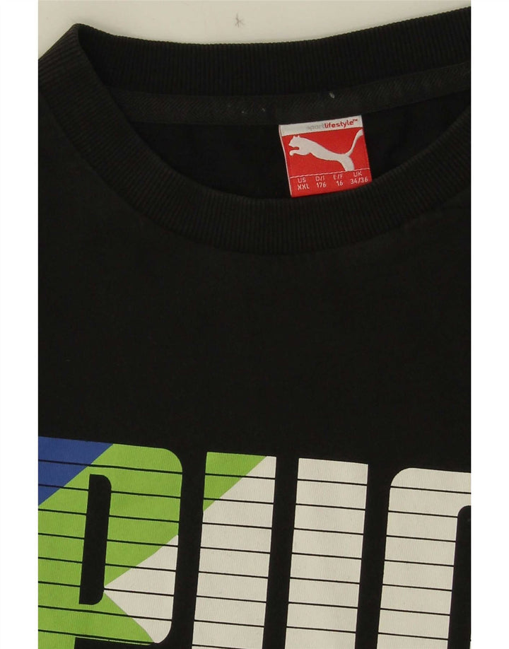 Puma T-Shirt Graphique Garçon 15-16 ans Noir