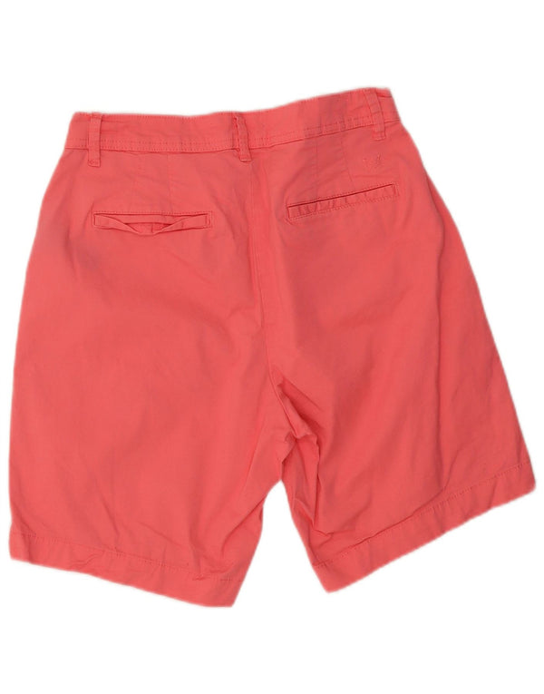 Crew Clothing Short Chino Femme UK 12 Moyen W28 Rose Coton