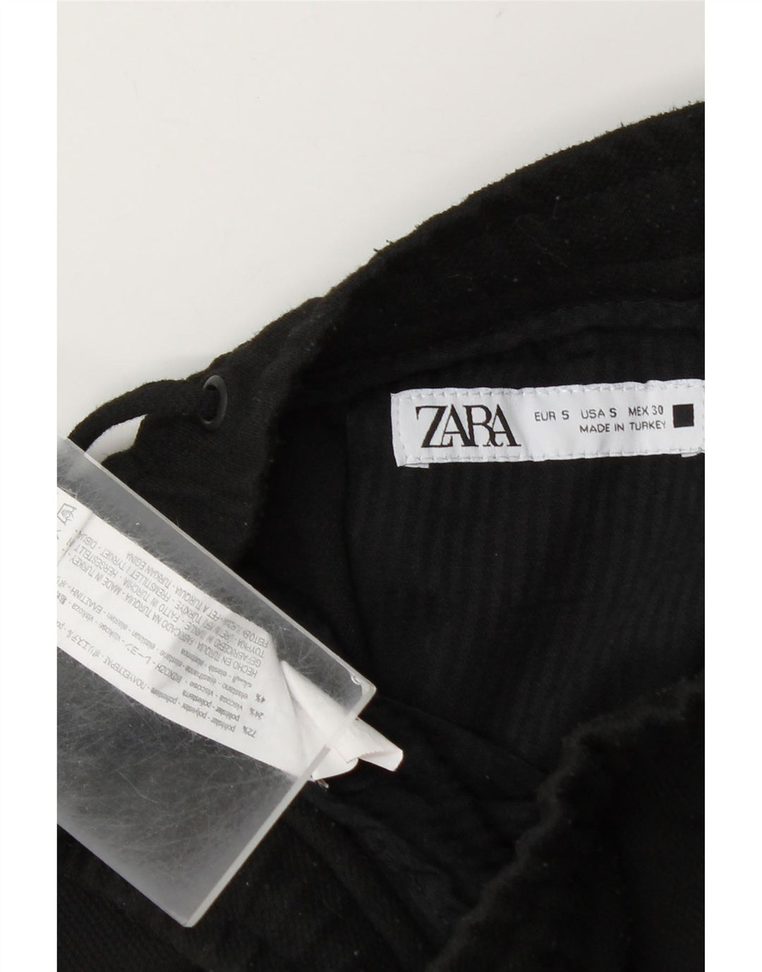 Zara Short de sport homme petit noir polyester