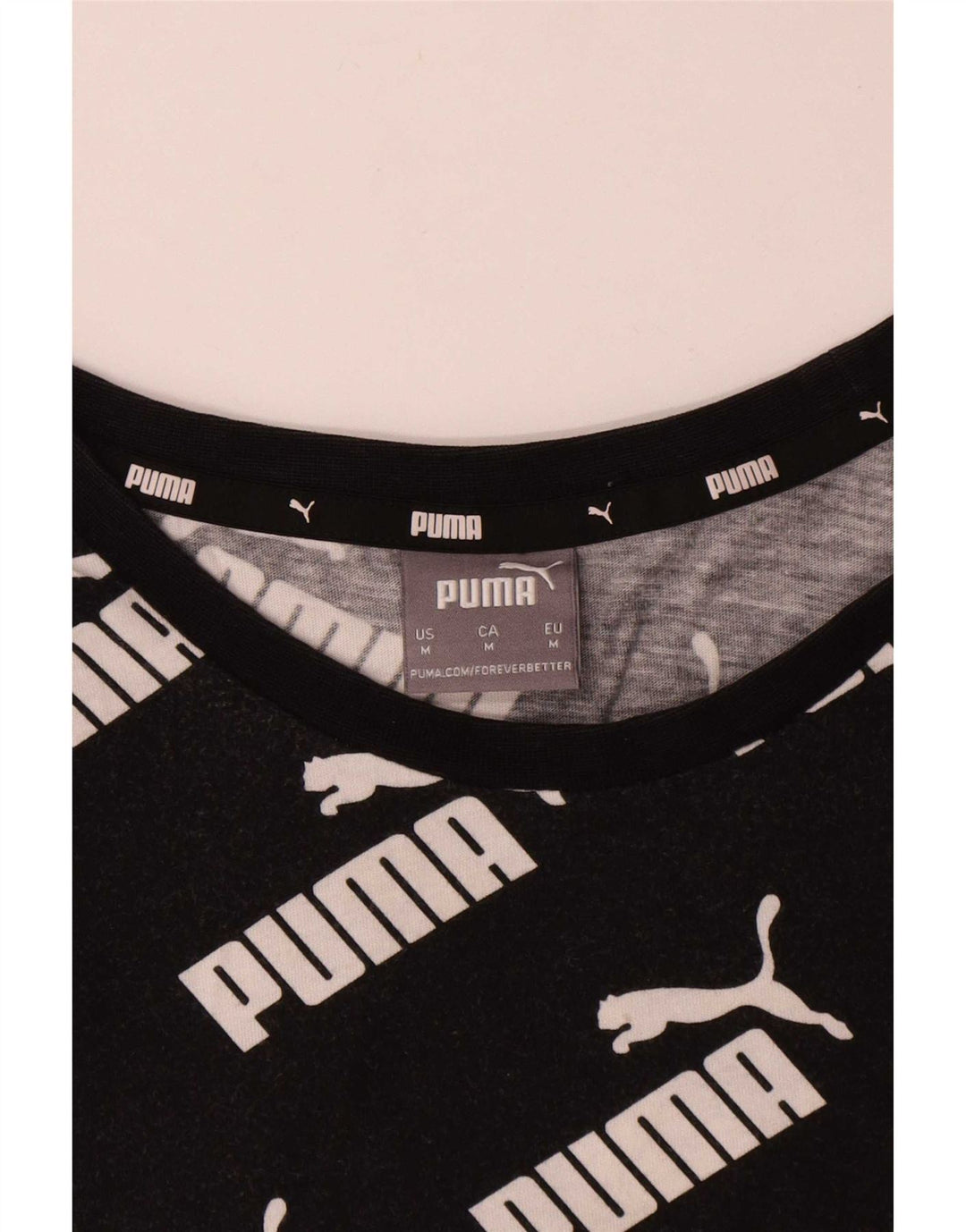 Puma T-Shirt Graphique Homme Noir Moyen Coton