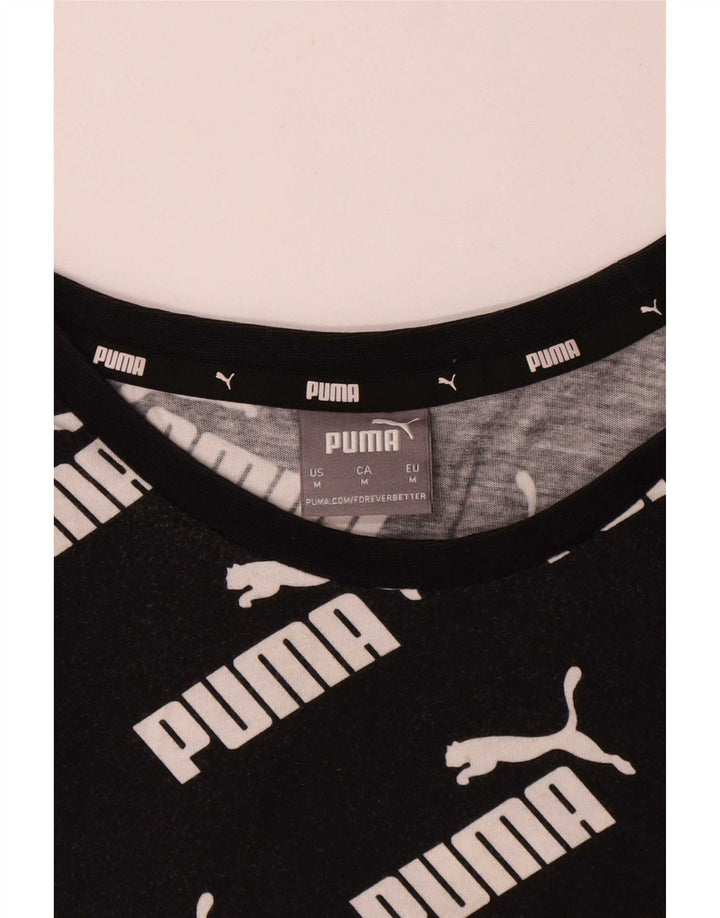 Puma T-Shirt Graphique Homme Noir Moyen Coton