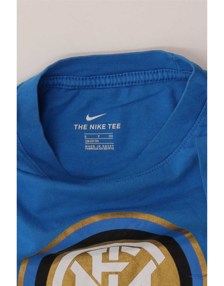 Nike Garçons Inter Milan Graphic T-Shirt Top 8-9 ans Petit Bleu