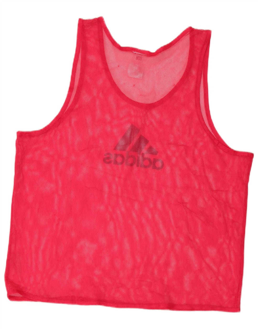Adidas Mens See Through Graphic Débardeur Grand Rose Polyester