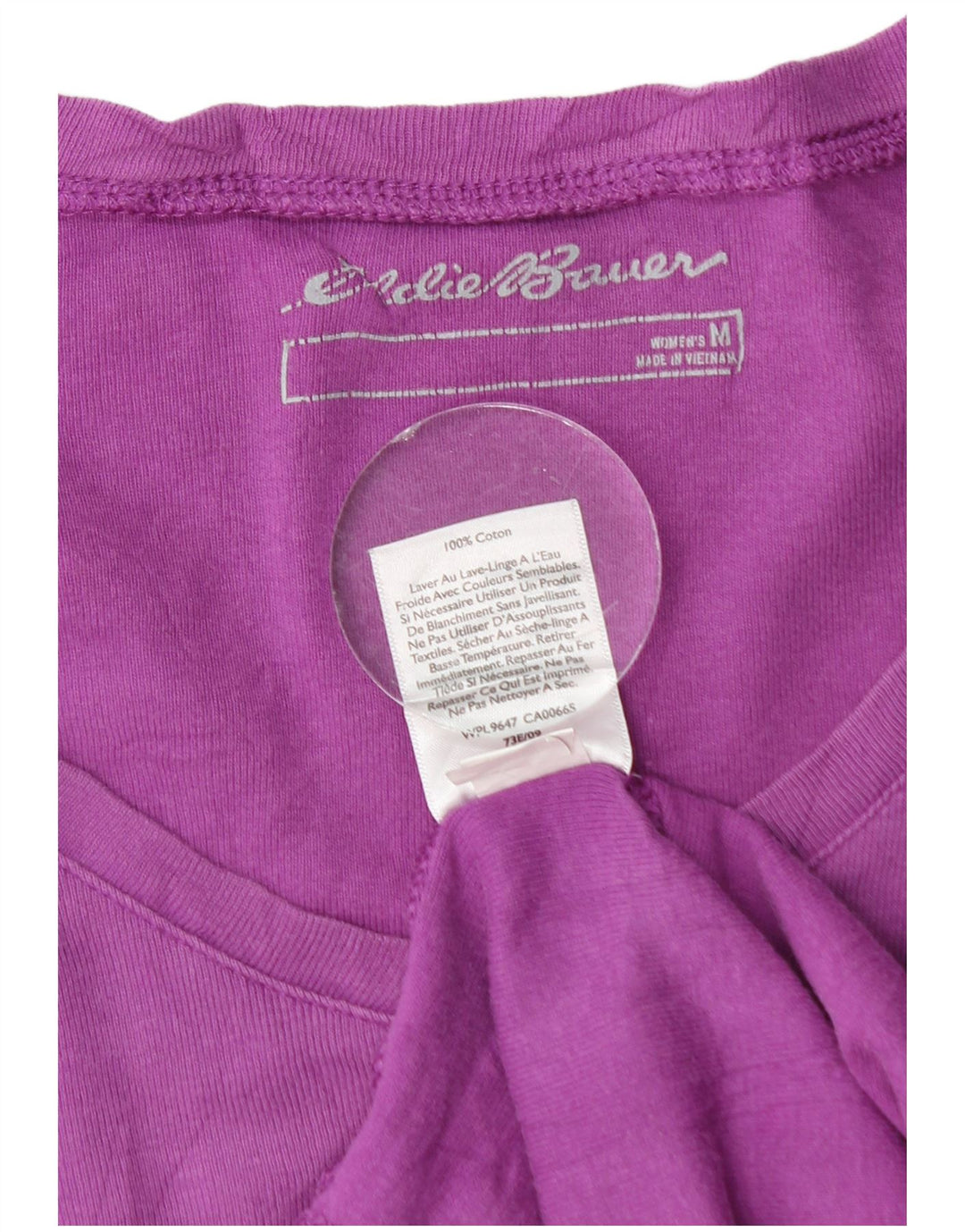 EDDIE BAUER Haut à manches longues pour femme UK 14 Coton violet moyen