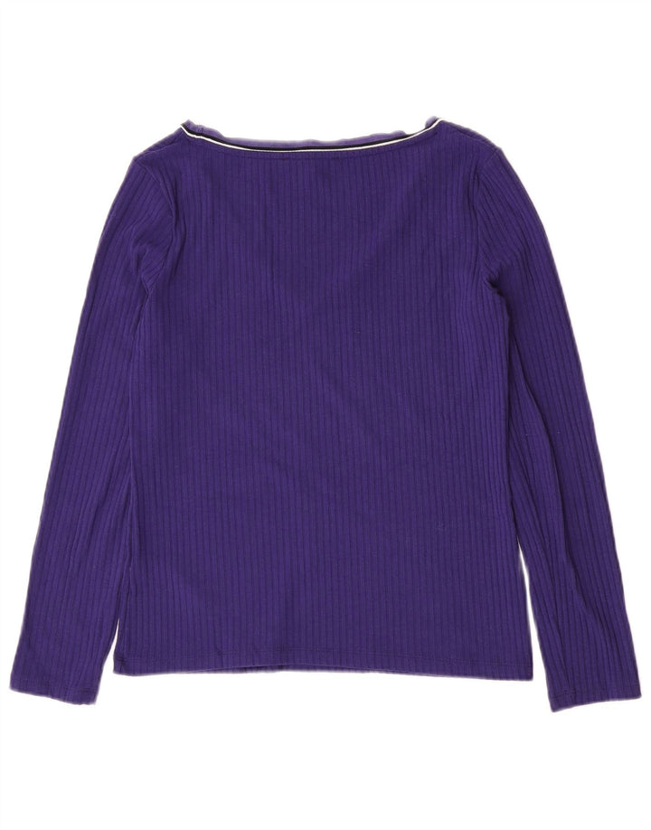 Marks & Spencer Haut à manches longues pour femme UK 10 Small Violet Polyester