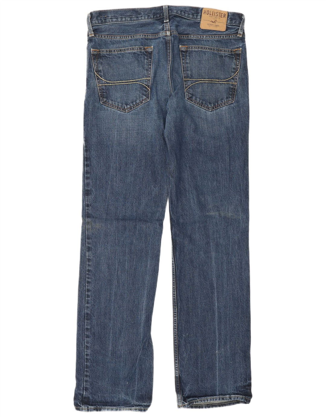 HOLLISTER Jean droit homme W34 L34 bleu coton