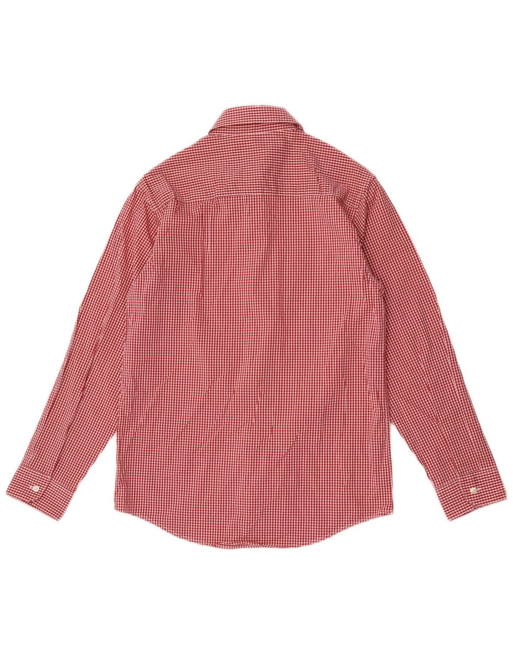 Chaps Chemise Stretch Garçon 12-13 ans Grand Coton Vichy Rouge