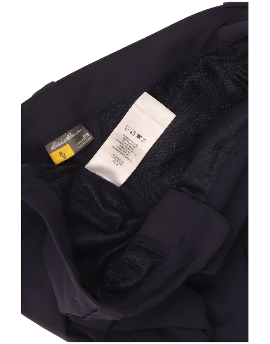 Eddie Bauer Pantalon cargo droit pour femme US 8 Medium W32 L28 Bleu marine