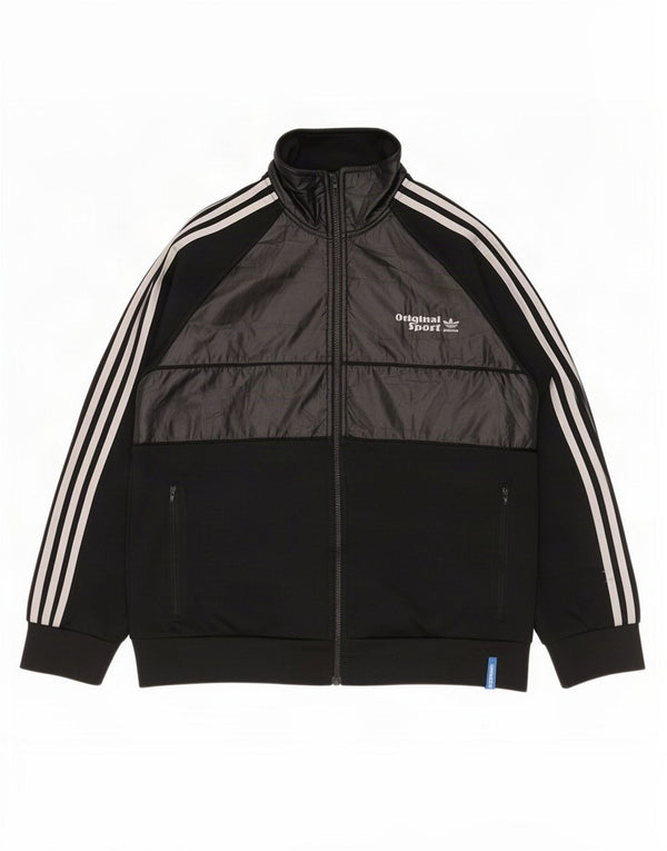 Adidas Veste de survêtement pour homme Large Noir Polyester