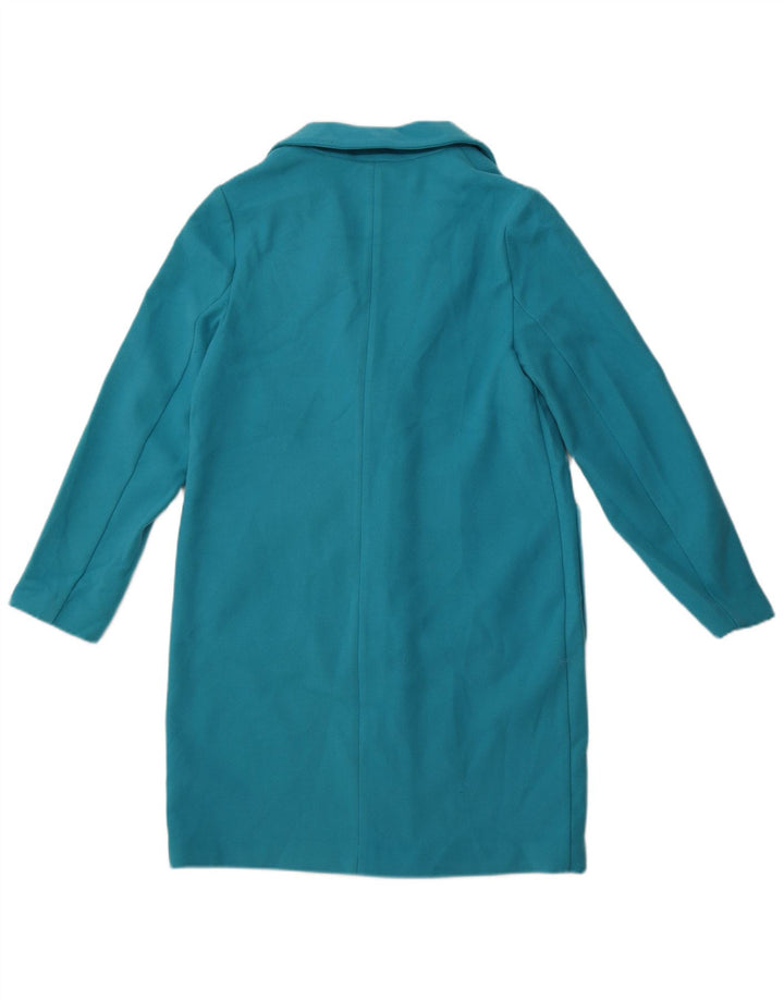 MARKS & SPENCER Manteau Femme UK 10 Petit Bleu Polyester