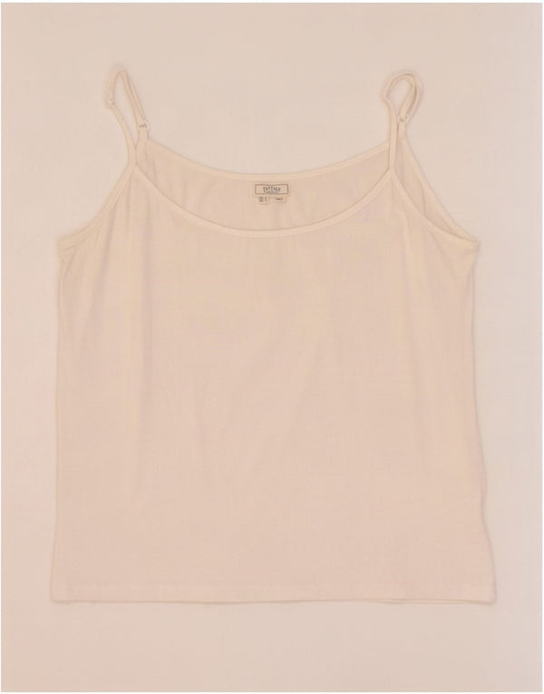Fat Face Débardeur pour femme UK 14 Grand coton blanc