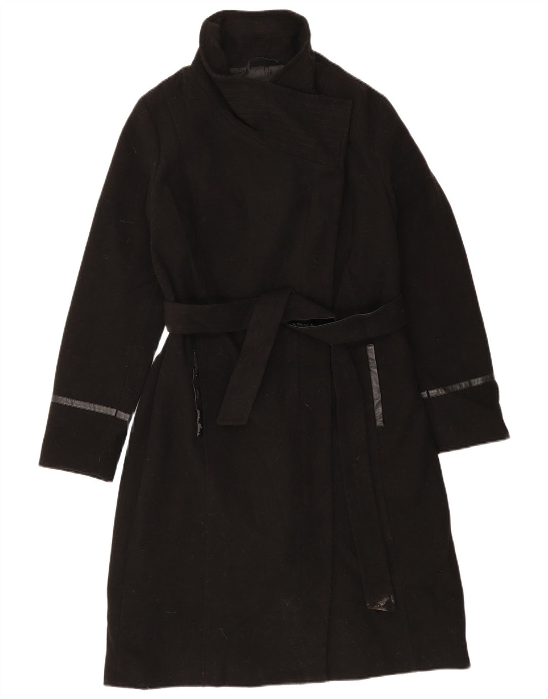 Oasis Manteau Femme UK 16 Large Noir Polyester
