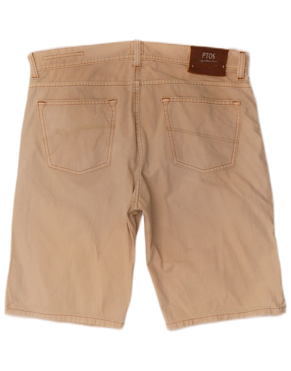 PT05 Short décontracté homme W38 XL coton beige