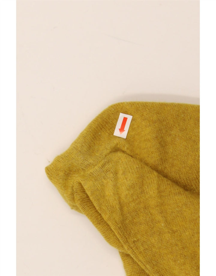 Hobbs Pull à col roulé pour femme UK 14 Laine jaune moyen