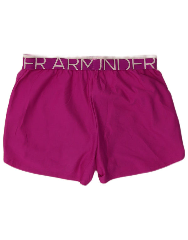 Under Armour Short de sport Heat Gear Graphic pour femme UK 10 Petit Rose