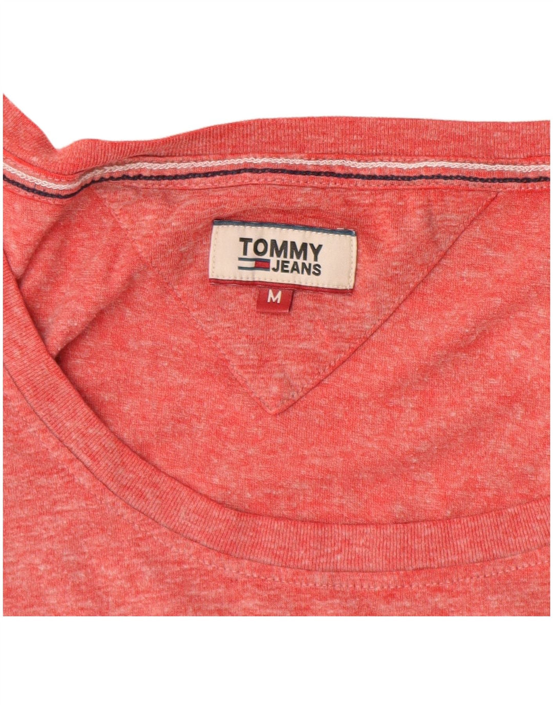 TOMMY HILFIGER Haut T-Shirt Femme UK 12 Rose Moyen