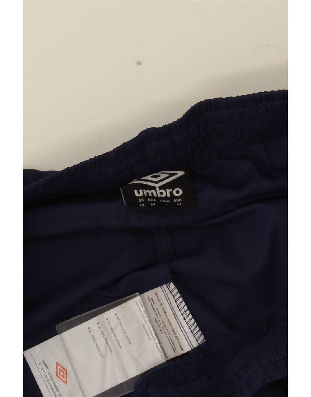 Umbro Short de Sport Homme Bleu Marine Moyen Polyester