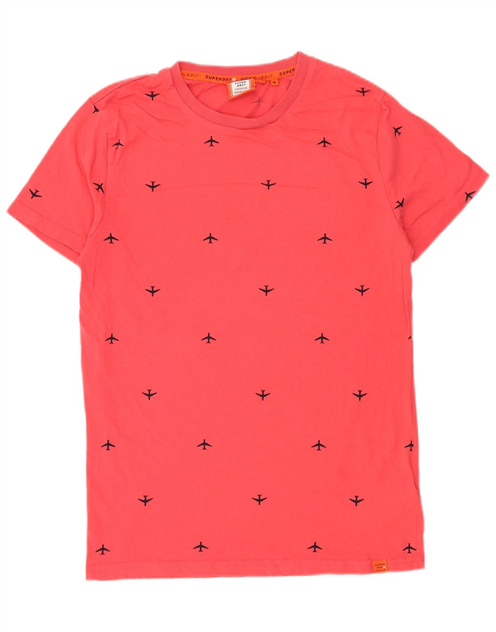 SUPERDRY T-Shirt Graphique Homme Rouge Moyen Coton