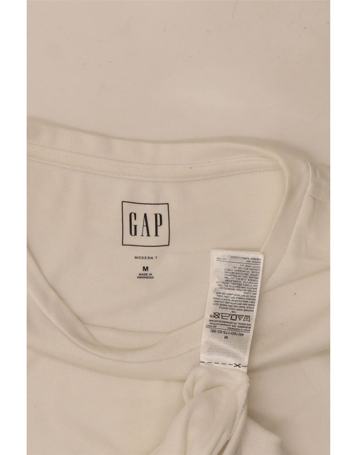 GAP T-shirt coupe moderne pour femme UK 12, coton blanc moyen