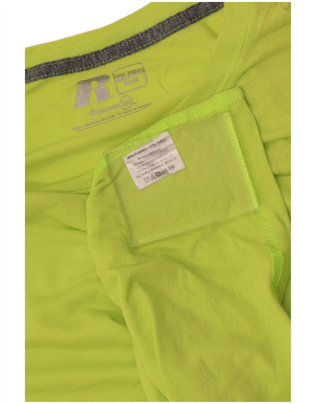RUSSELL ATHLETIC T-shirt Dri-Power pour homme en polyester vert 2XL