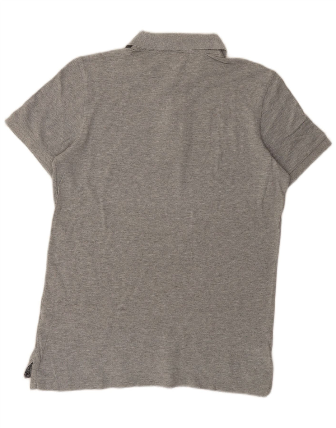 Benetton Polo Homme Large Gris Moucheté Coton