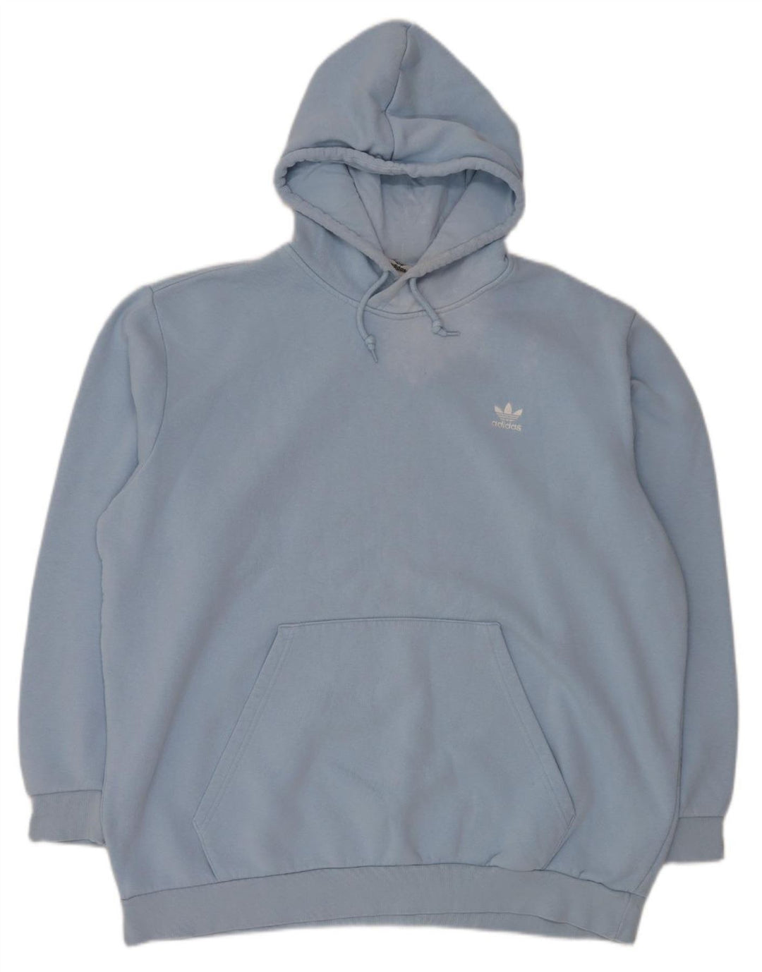Adidas Pull à capuche pour homme 2XL Bleu Coton