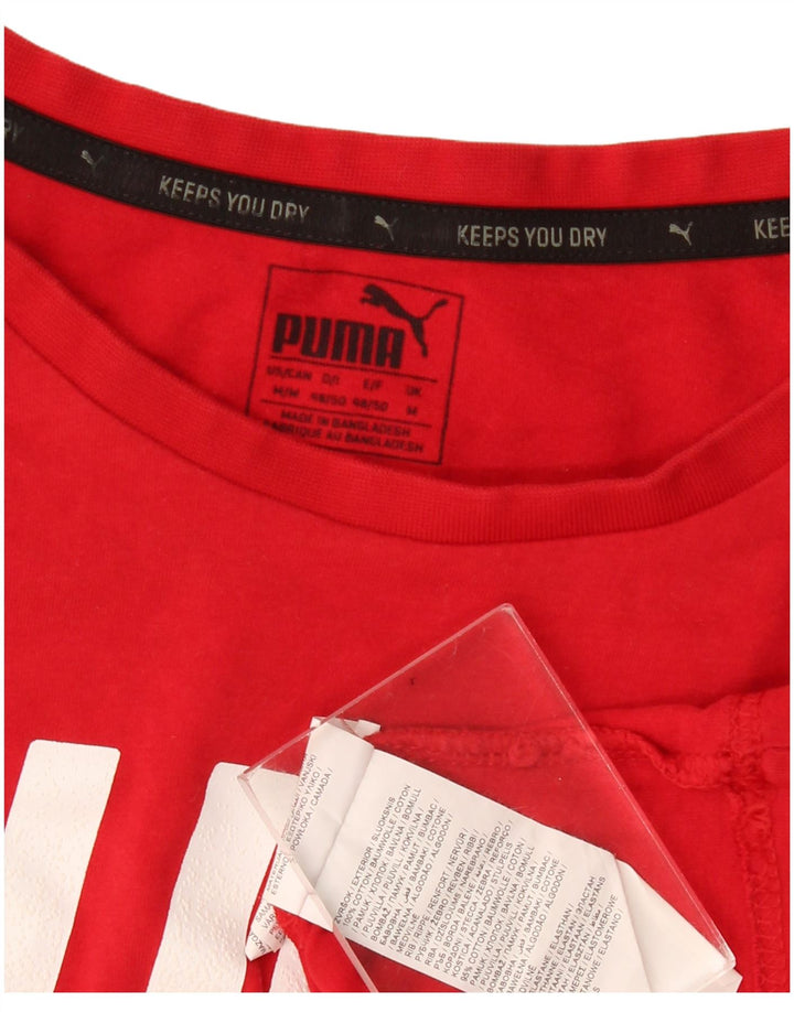 Puma T-Shirt Graphic Homme Rouge Moyen Coton