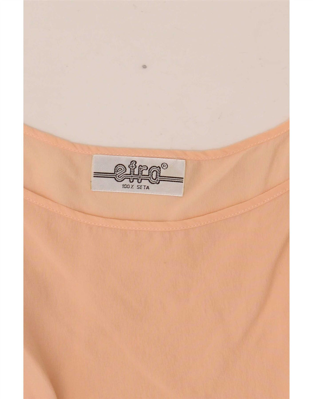 vintage Femme Blouse Sans Manches Top UK 12 Soie Rose Moyenne