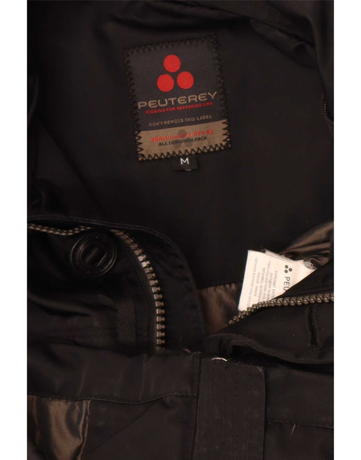 PEUTEREY Veste utilitaire pour homme UK 38 Medium Noir Polyester