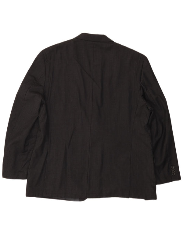 MICHAEL KORS Veste blazer à 2 boutons pour homme UK 46 3XL Laine noire